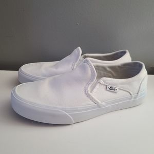 Womens Shoes Slip On Vans White Vans
